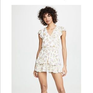 Revolve✨ ruffled skort romper